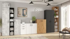 Komoda MultiDo 45 cm z 7 szufladami dąb artisan