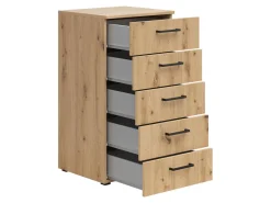 Komoda MultiDo 45 cm z 5 szufladami dąb artisan