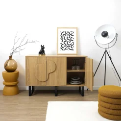Komoda NORD 3D Loft 120cm Dąb Sonoma Design