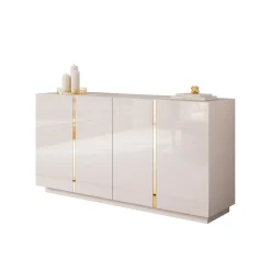 Komoda ONYX 4D kaszmir wysoki połysk 158 cm