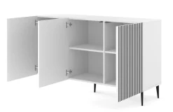 Komoda Ravenna F 150 cm 3D biały / czarny