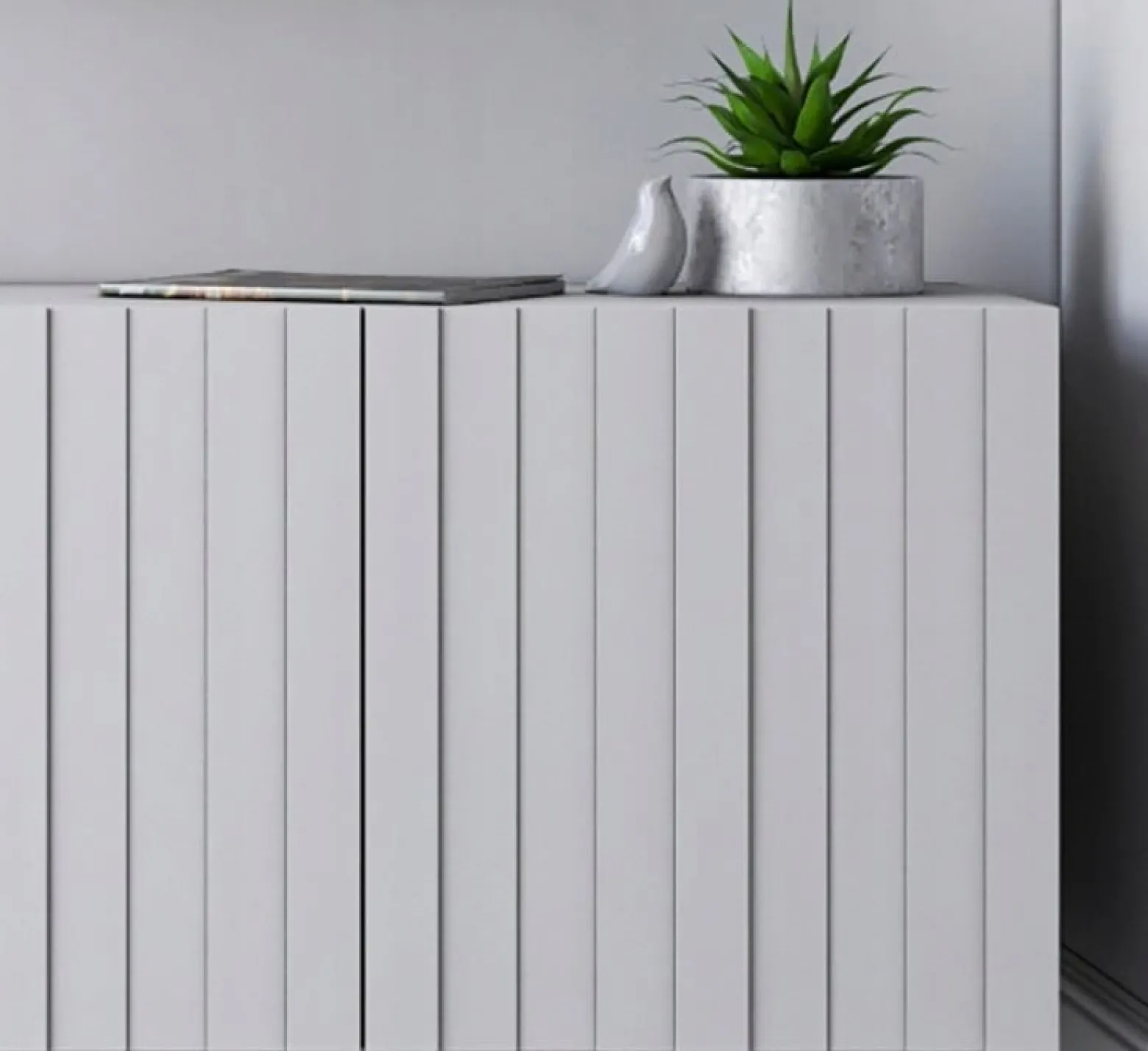 Komoda RTV Glamour Szafka RTV Glamour Biały 168 cm