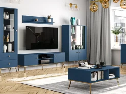 Komoda RTV SOLARO 05 błękit ciemny
