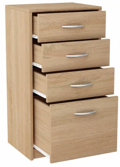 Komoda szafka 45cm 4S DĄB SONOMA regał 4 szuflady