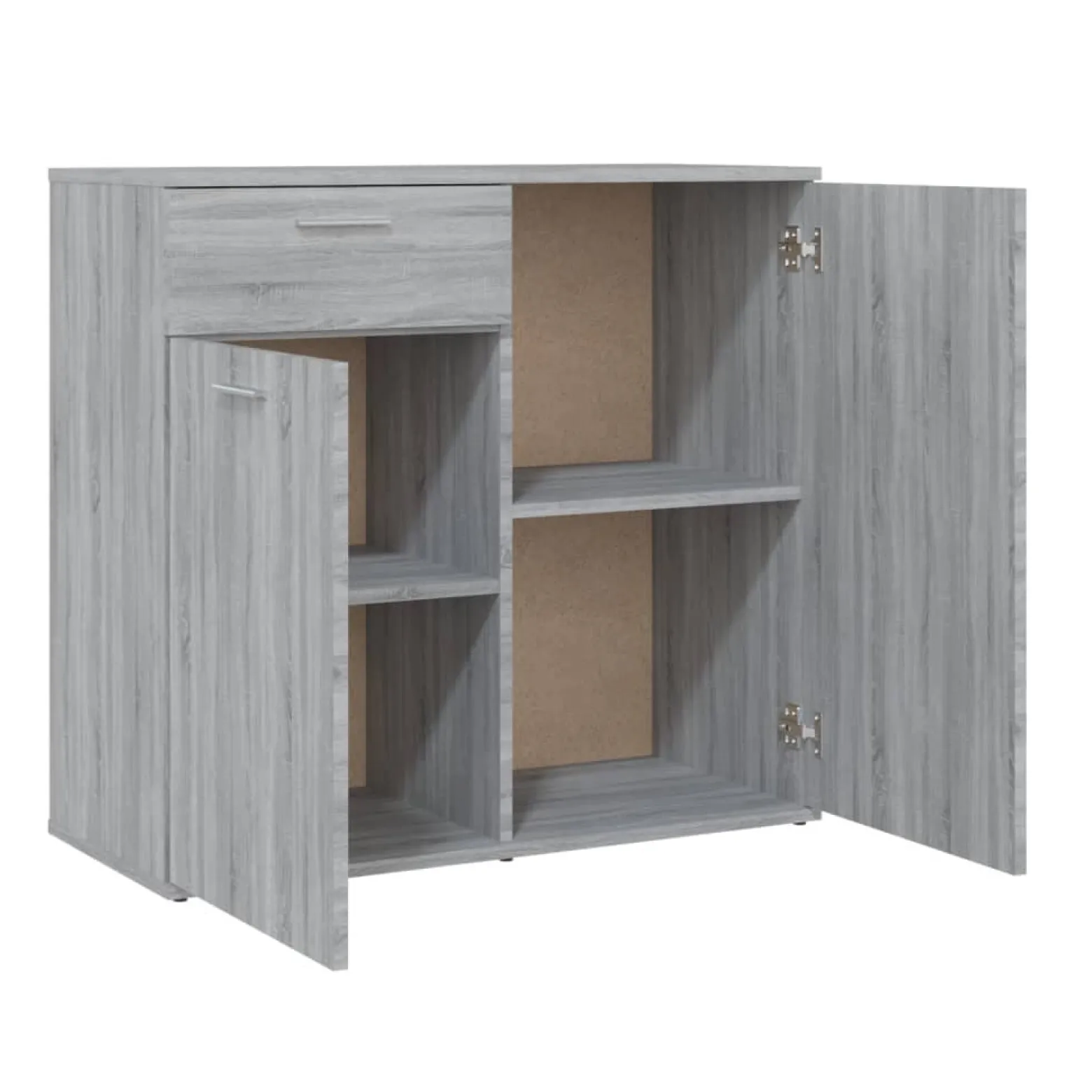 Komoda Szafka Stolik Półki Do Salonu Pokoju Szary Mat 80x36x75 cm
