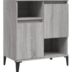 Komoda Szafka Stolik Półki Do Salonu Pokoju Szary Mat 60x35x70 cm
