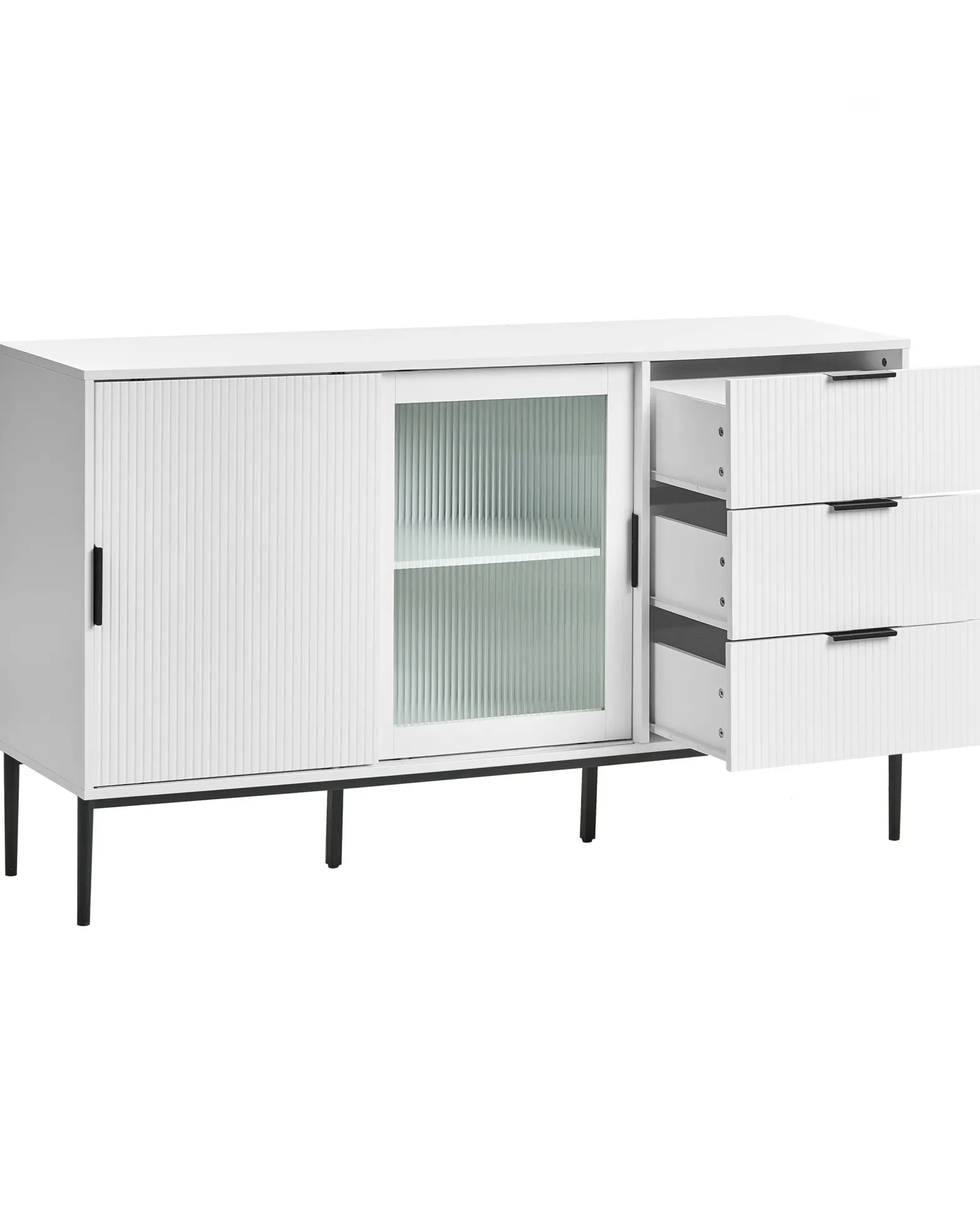 Komoda szafka z drzwiami 150 cm biała