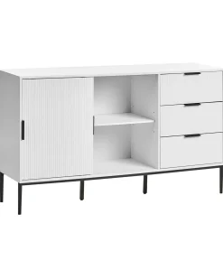 Komoda szafka z drzwiami 150 cm biała