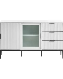 Komoda szafka z drzwiami 150 cm biała