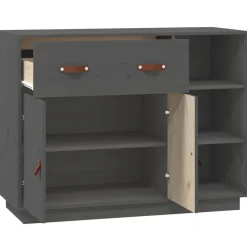 Komoda Szary Drewno sosnowe vidaXL