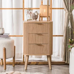 Komoda 3-szufladowa z naturalnego drewna
