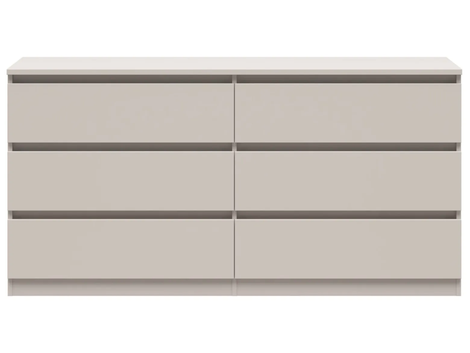 Komoda Tetrix 150 cm z 6 szufladami kaszmir
