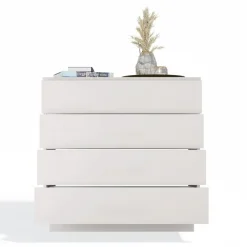 Komoda Topeshop AMBER 4S Szafka 4 Szuflady Kaszmir Beż