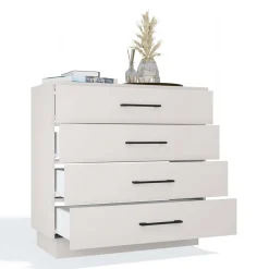 Komoda Topeshop AMBER 4S Szafka 4 Szuflady Kaszmir Beż