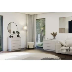 Komoda Topeshop AMBER 4S Szafka 4 Szuflady Kaszmir Beż