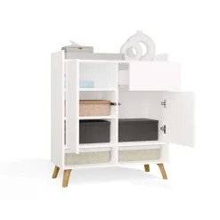 Komoda Topeshop Colin 80x92x35 cm biała