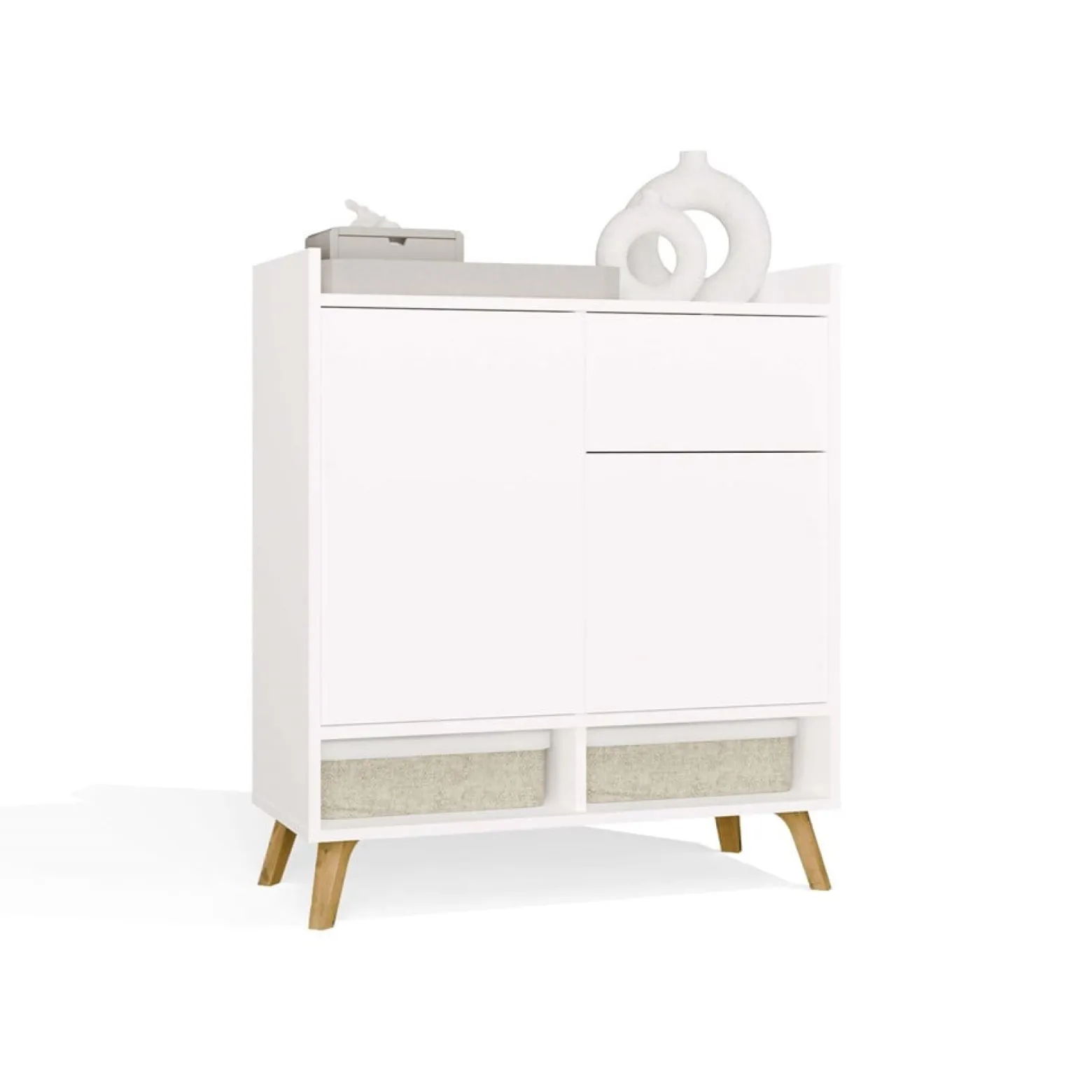Komoda Topeshop Colin 80x92x35 cm biała