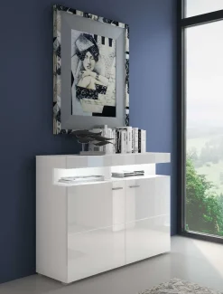 Komoda VANCOUVER W9.862 w wysokim połysku LED
