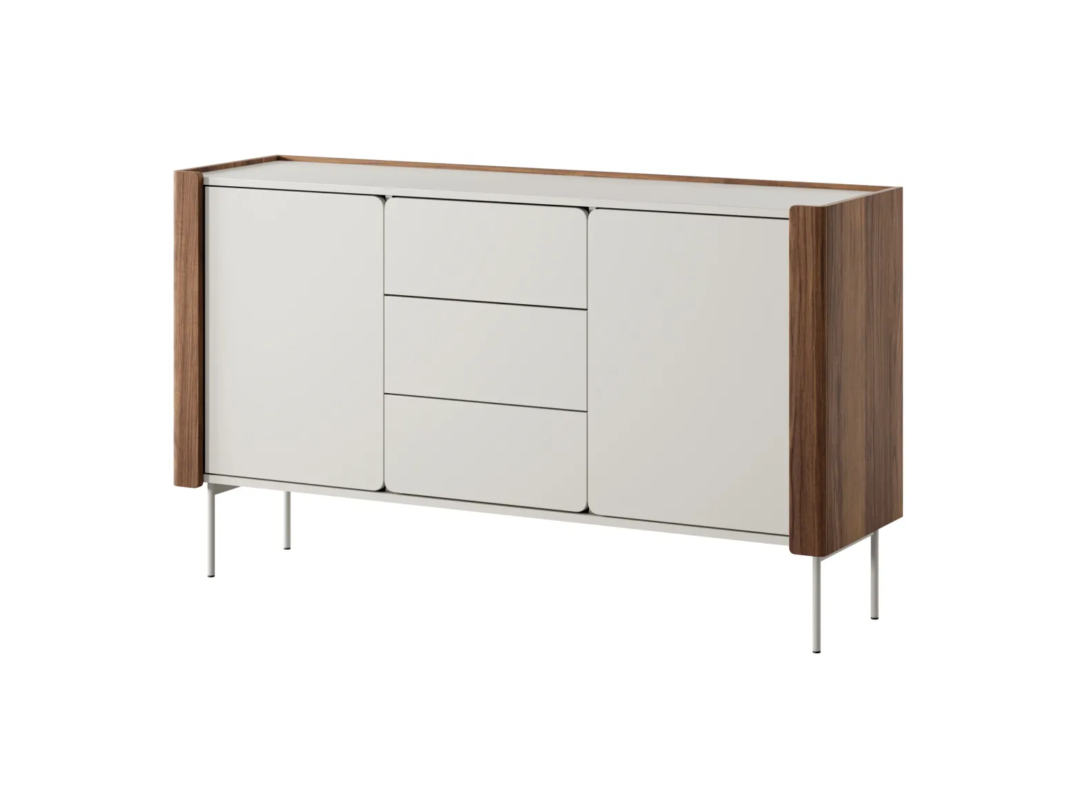 Komoda VEZERE 141 cm orzech warmia/kaszmir
