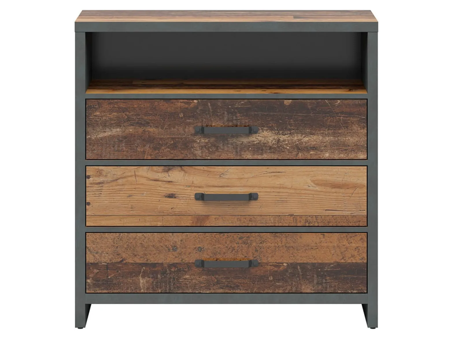 Komoda Weston 90 cm z 3 szufladami i półką sosna old style
