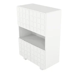 Komoda z frontami 3D Skandica CUBO HIGH / biały / 85cm