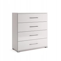 KOMODA Z 4 SZUFLADAMI Flory 100cm biały połysk