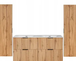 KOMPLET Mebli do Łazienki ADEL OAK 5 elementów DĄB WOTAN