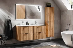 KOMPLET Mebli do Łazienki ADEL OAK 5 elementów DĄB WOTAN