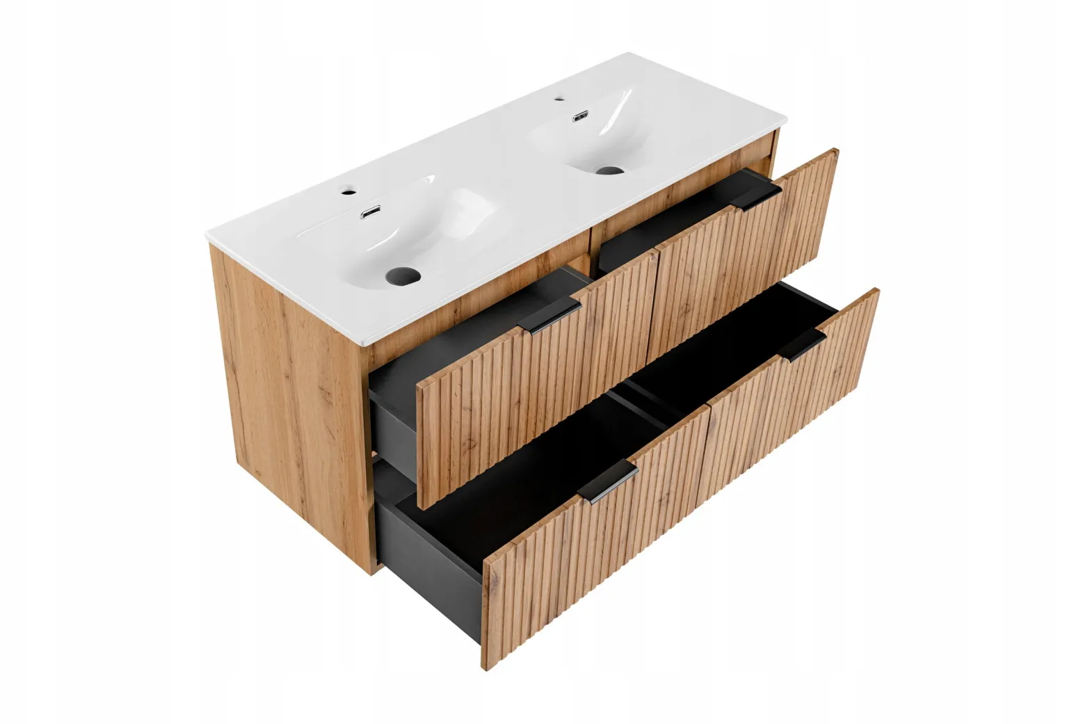 KOMPLET Mebli do Łazienki ADEL OAK 5 elementów DĄB WOTAN