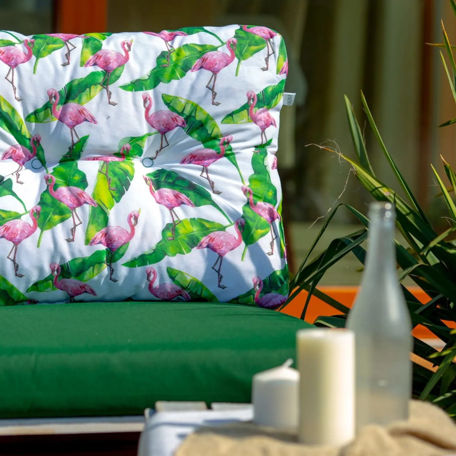 Komplet poduszek na palety Megara Lux flamingi PATIO | Dajar