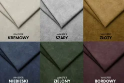 Komplet wypoczynkowy 2+1 LUX, tkanina Whisper, Kremowy