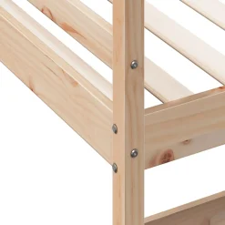 Łóżko na antresoli z biurkiem 100x200 cm lite drewno sosnowe