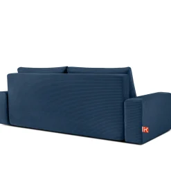 KONSIMO MOLLIS rozkładana sofa trzyosobowa, pojemnik na pościel, sztruks
