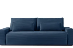KONSIMO MOLLIS rozkładana sofa trzyosobowa, pojemnik na pościel, sztruks