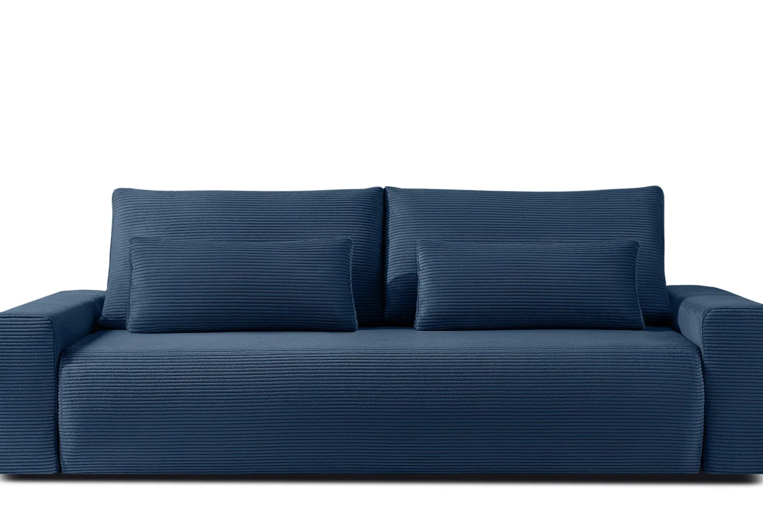 KONSIMO MOLLIS rozkładana sofa trzyosobowa, pojemnik na pościel, sztruks