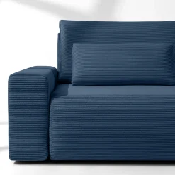 KONSIMO MOLLIS rozkładana sofa trzyosobowa, pojemnik na pościel, sztruks