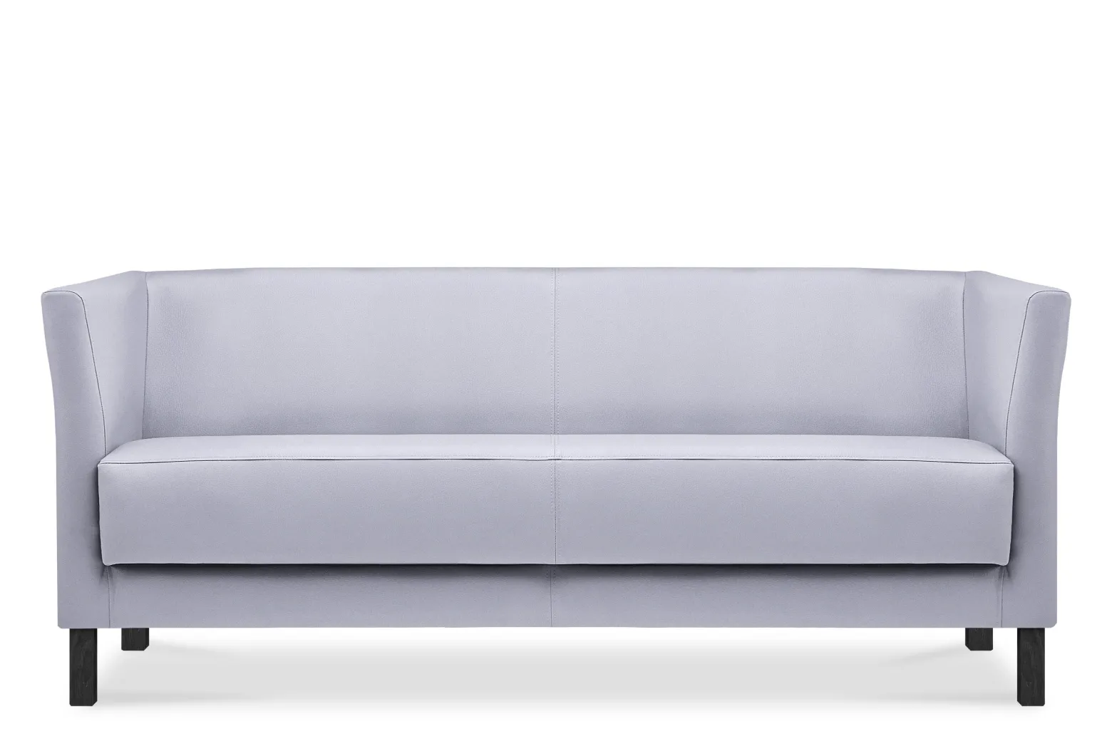 KONSIMO ESPECTO Sofa trzyosobowa z ekoskóry do salonu, szara