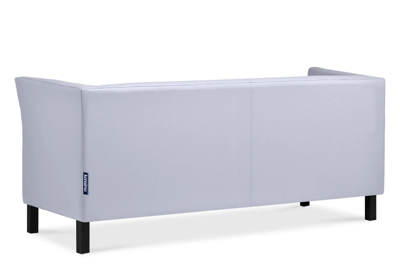 KONSIMO ESPECTO Sofa trzyosobowa z ekoskóry do salonu, szara