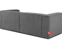 KONSIMO FEROX Nowoczesna sofa trzyosobowa w tkaninie sztruksowej