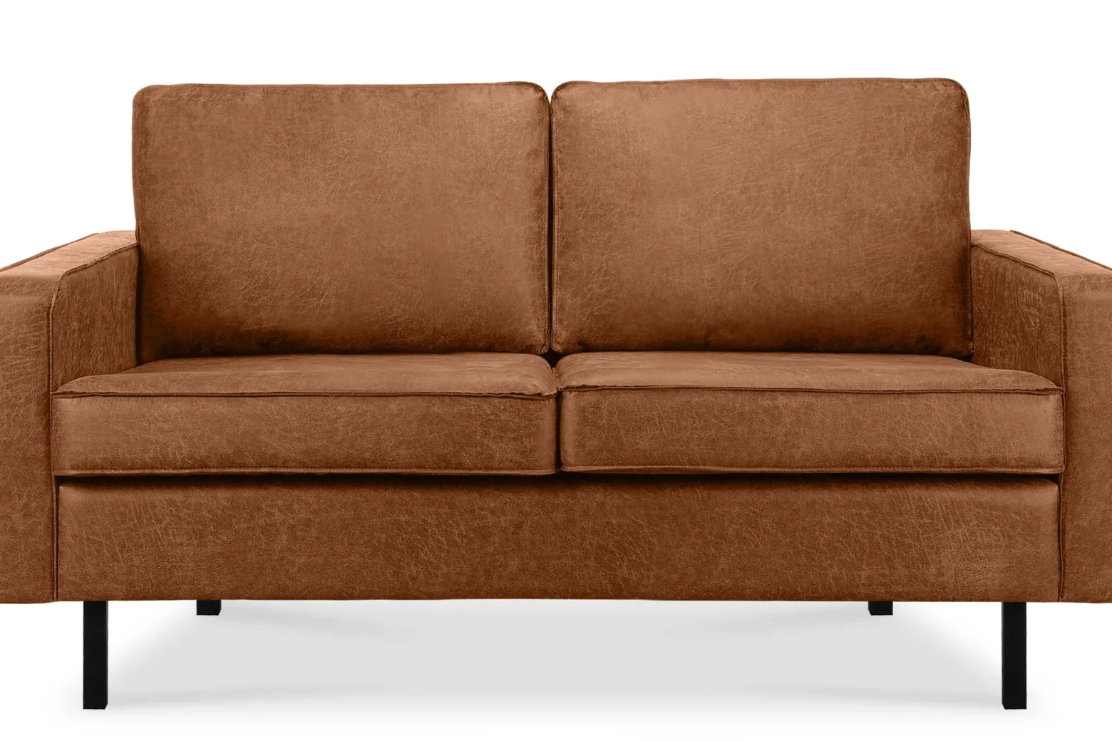 KONSIMO INVIA Sofa dwuosobowa industrialna na metalowych nóżkach