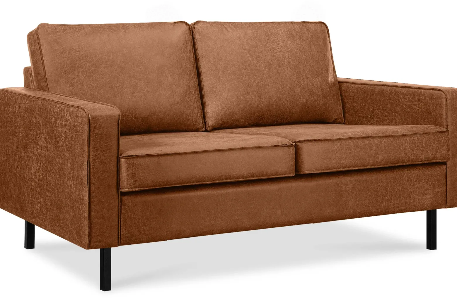 KONSIMO INVIA Sofa dwuosobowa industrialna na metalowych nóżkach