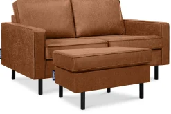 KONSIMO INVIA Sofa dwuosobowa industrialna na metalowych nóżkach