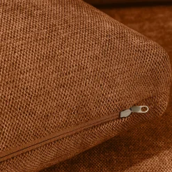 KONSIMO LUMO Trzyosobowa sofa na metalowych nóżkach, w stylu loft rudy