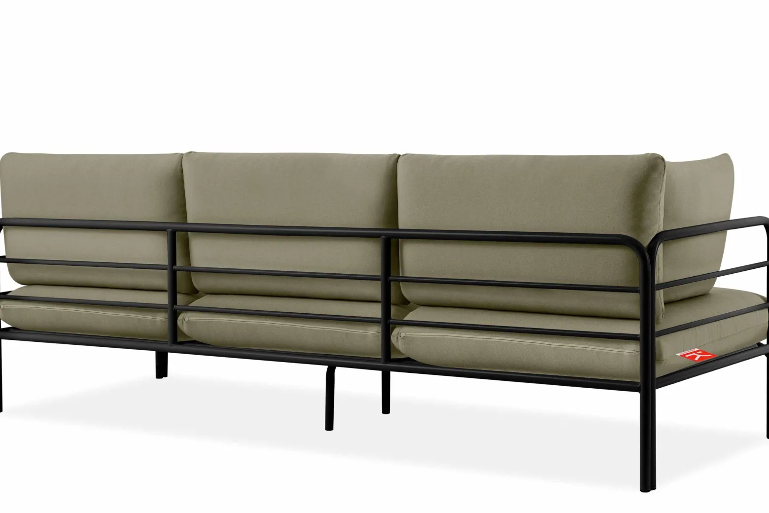 KONSIMO RAMBE Zestaw mebli ogrodowych 2x fotel + sofa trzyosobowa + stolik
