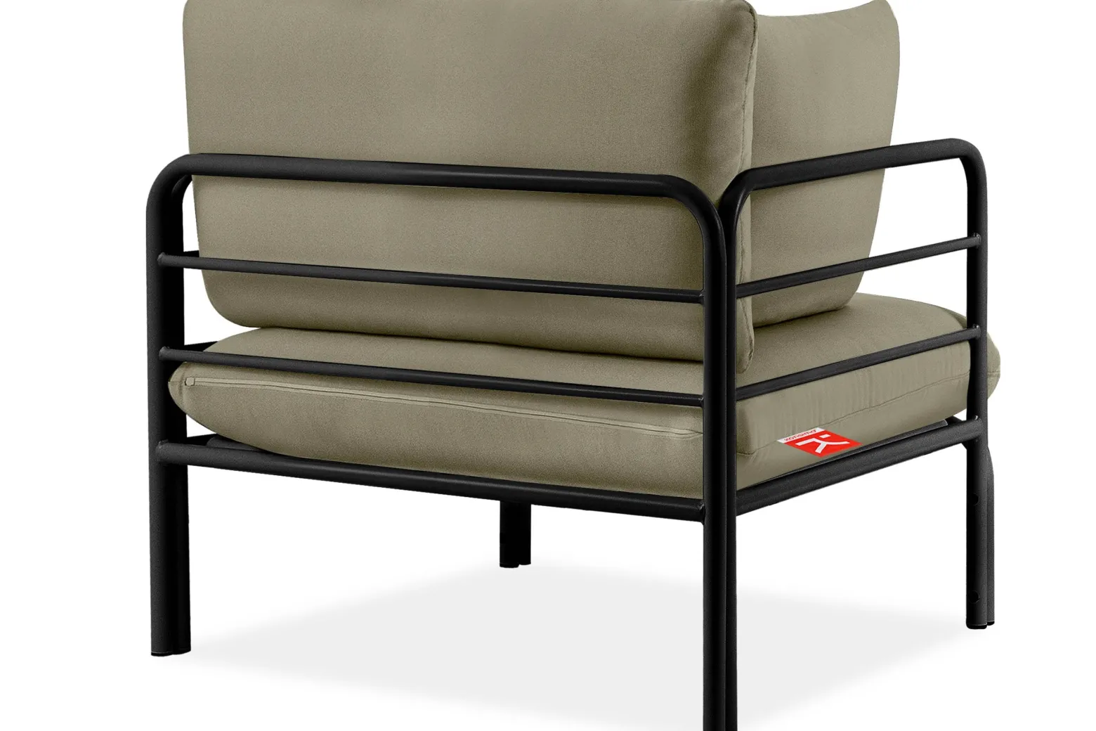KONSIMO RAMBE Zestaw mebli ogrodowych 2x fotel + sofa trzyosobowa + stolik
