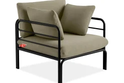 KONSIMO RAMBE Zestaw mebli ogrodowych 2x fotel + sofa trzyosobowa + stolik