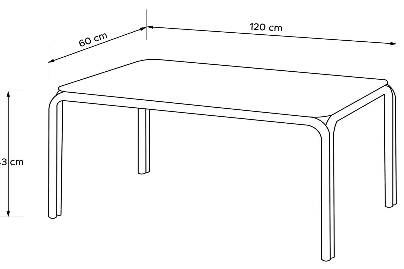 KONSIMO RAMBE Zestaw mebli ogrodowych 2x fotel + sofa trzyosobowa + stolik