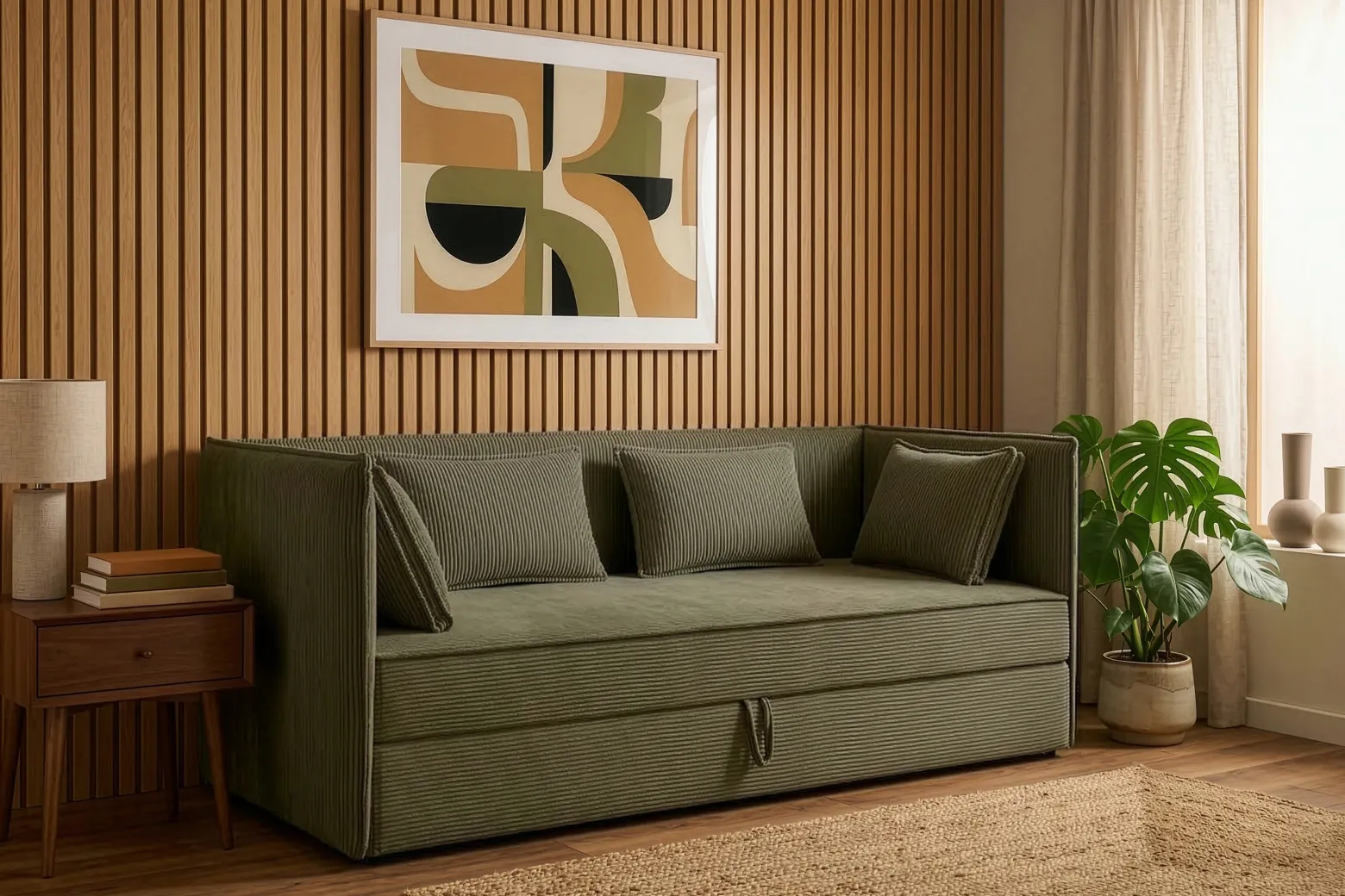 KONSIMO ROTI Łóżko młodzieżowe/dzienne ze schowkiem narożne 90x200 cm