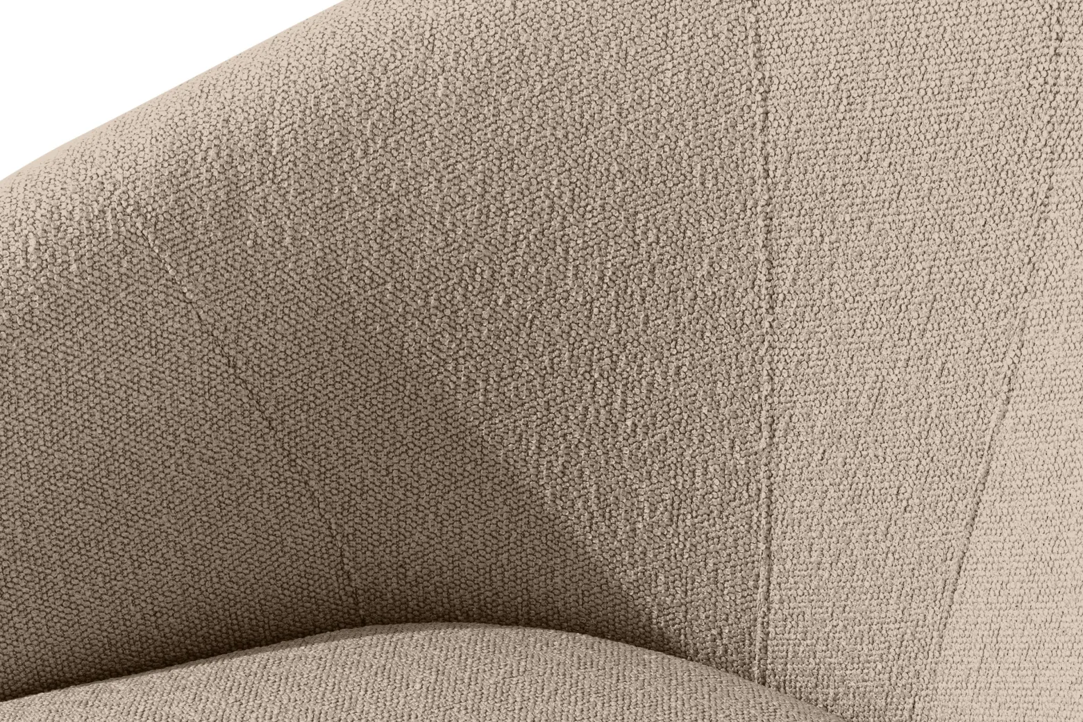 KONSIMO SOLIS Sofa jasnobrązowa na ogród/taras, stalowe nóżki, japandi
