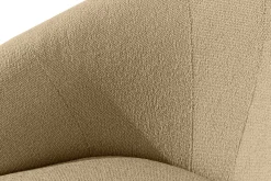 KONSIMO SOLIS Sofa ogrodowa tapicerowana beżowo-czarna, japandi, boho